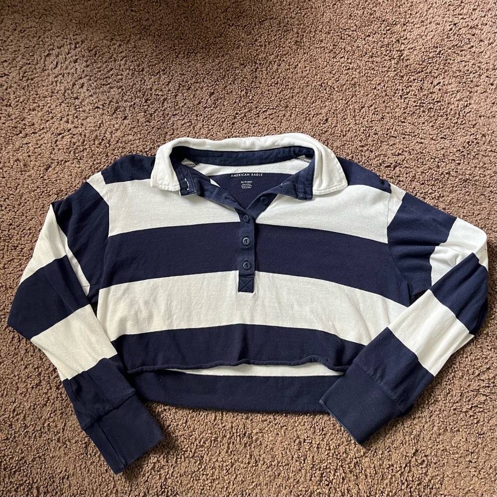 AEO🦅 Cropped Polo Tee